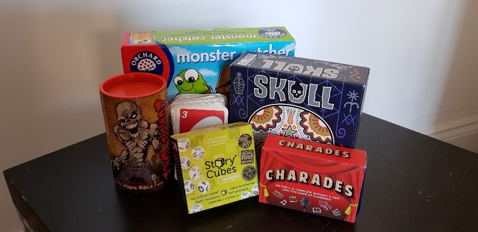 Nourish the brains of young people - image of board games on a table.