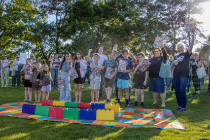 Fire, glass and Lego walk raises more than £8,000